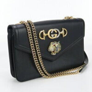 Gucci Raja Chain Shoulder Bag Black